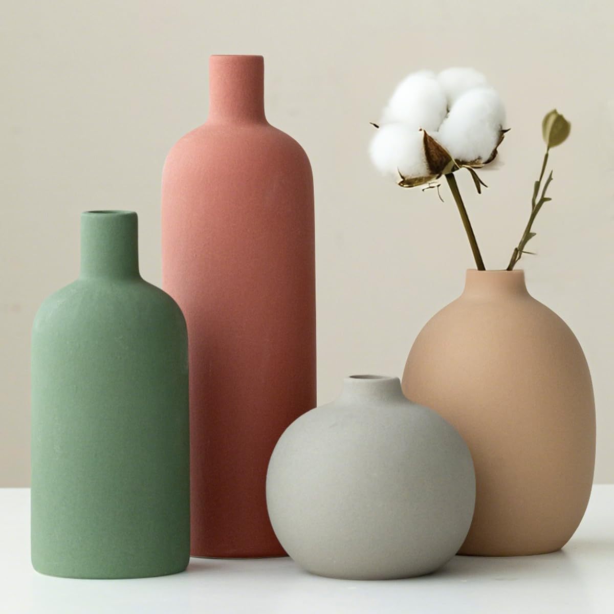 Vase en céramique mat style no - Eucalyptus Preserved avis et prix